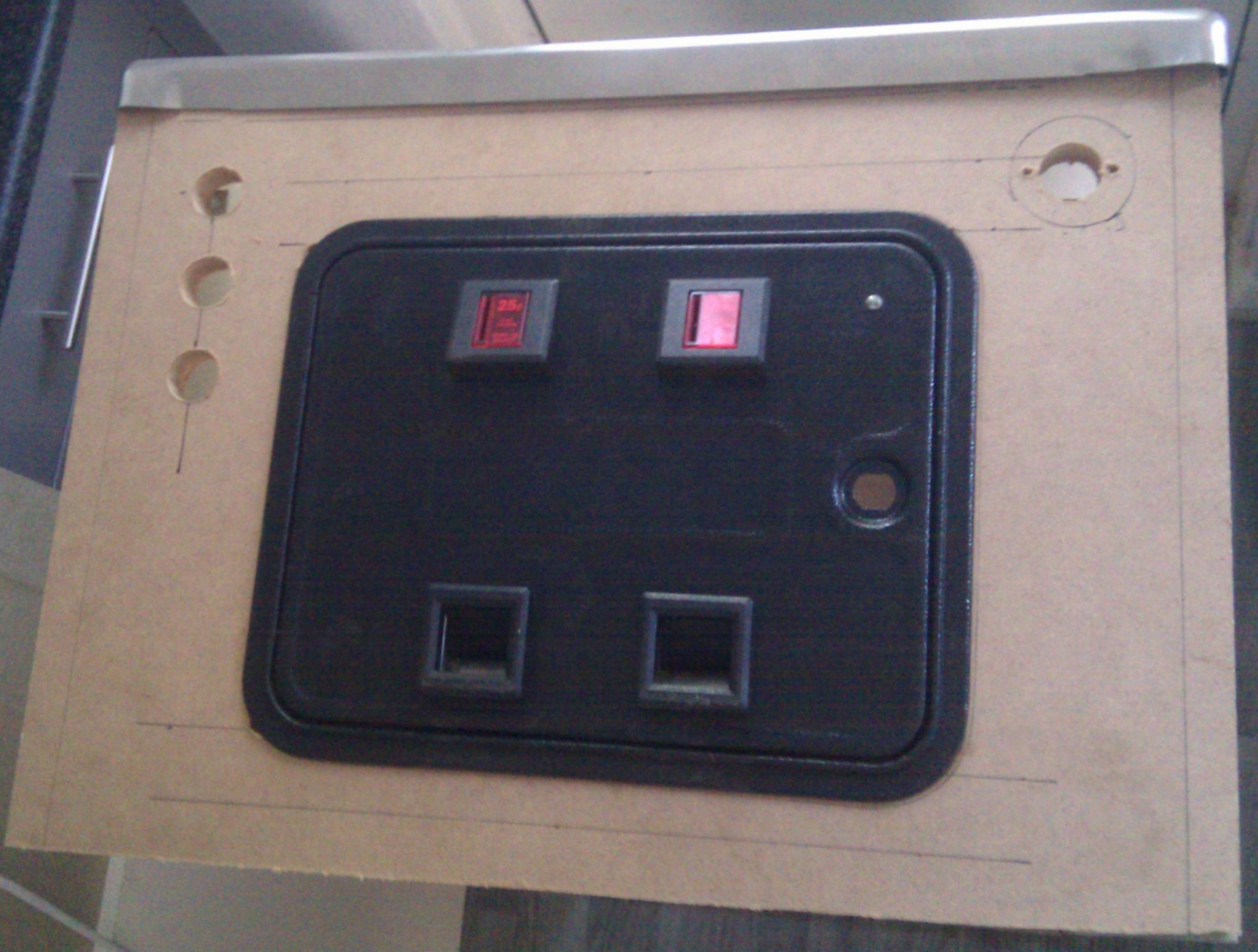 Coin door 1