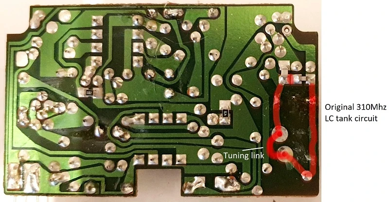 Original PCB tuned loop