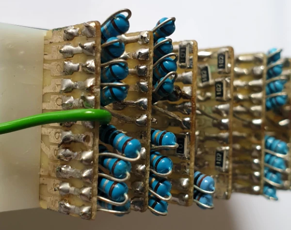 Back with resistors soldered